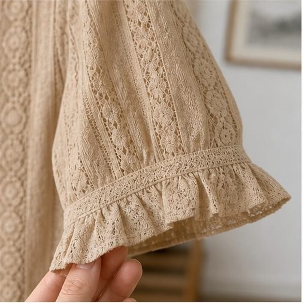 Sand Smocked Top - Picture 5 of 6